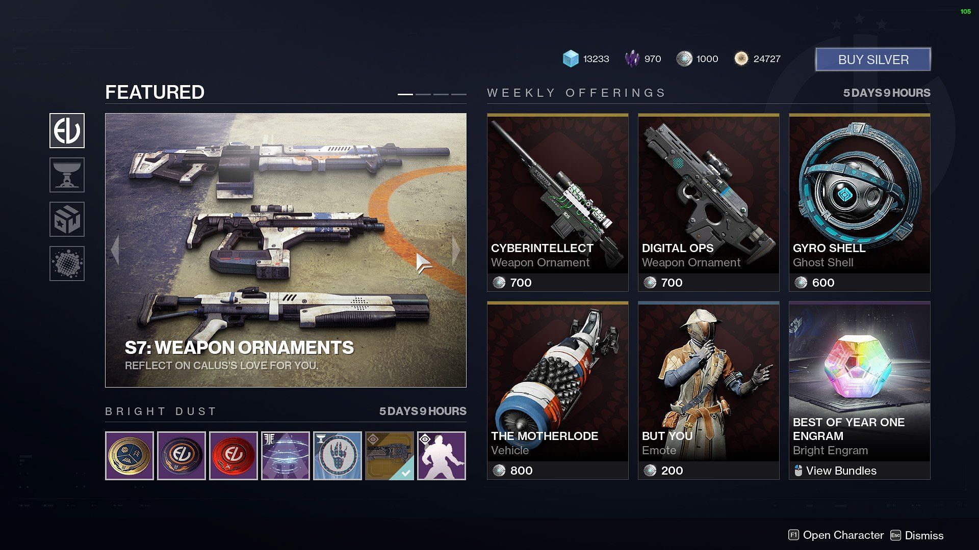 Eververse store (Image via Bungie)